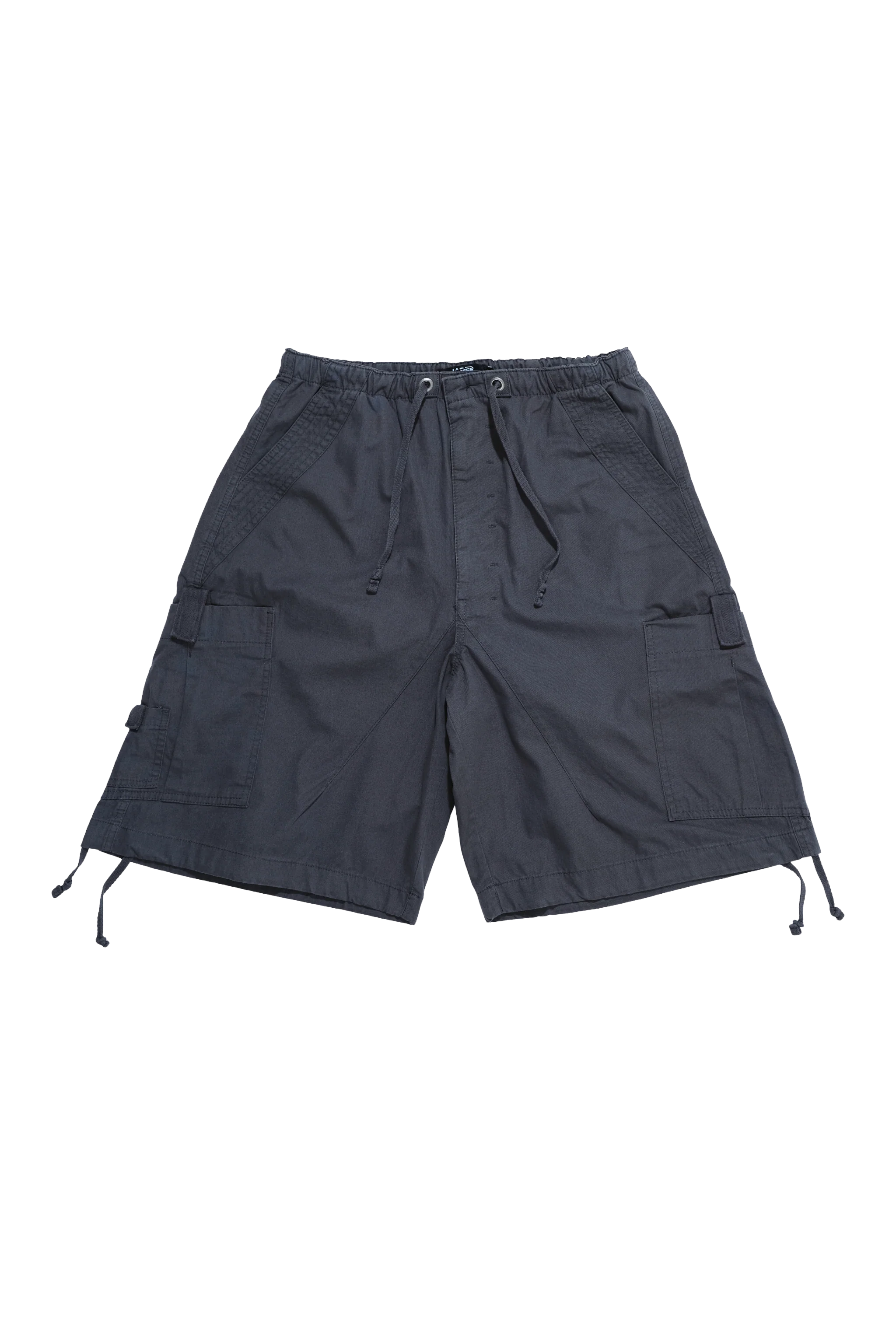 Vintage Grey Parachute Cargo Shorts - Image 9