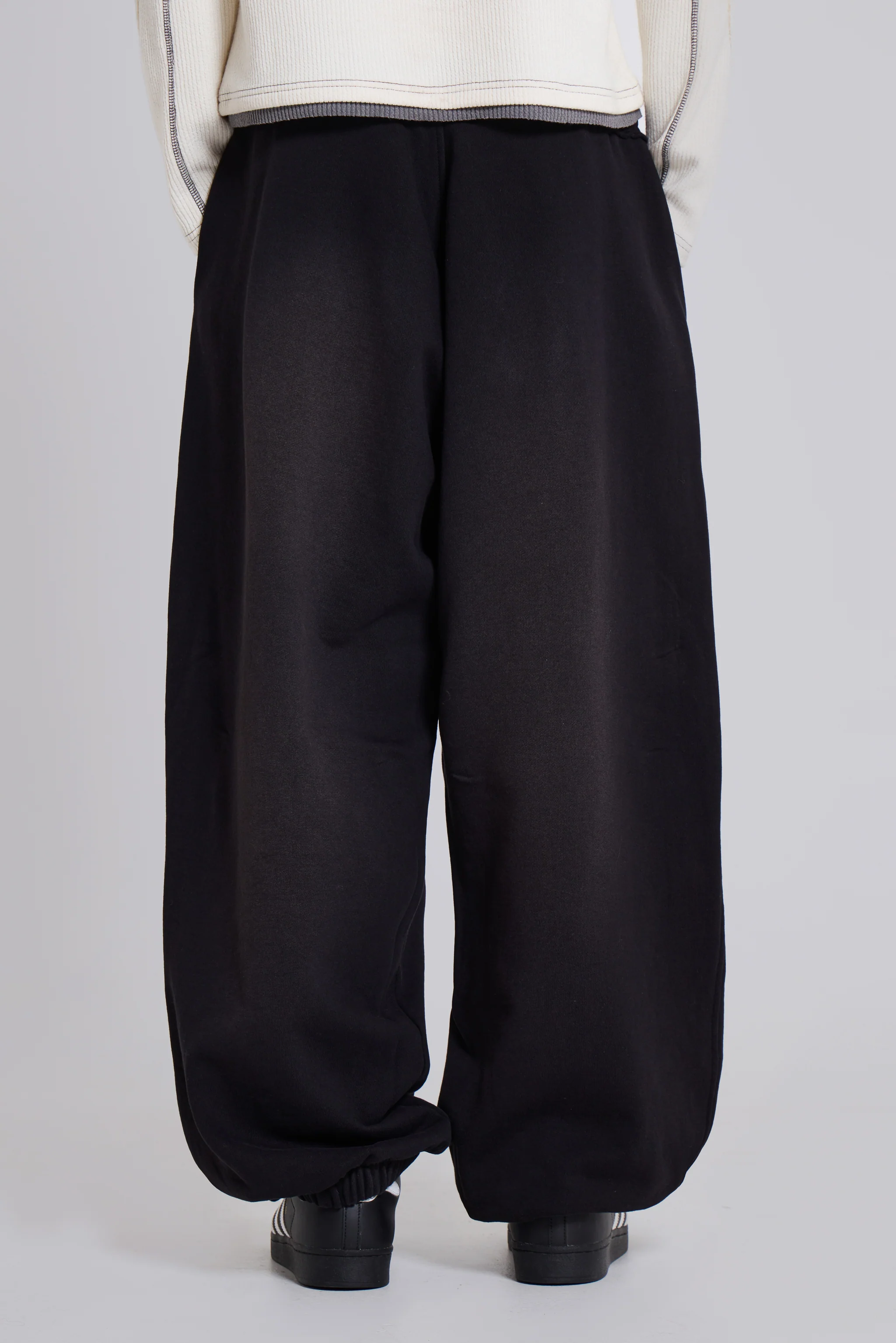 Black Baggy Cuffed Monster Joggers - Image 5