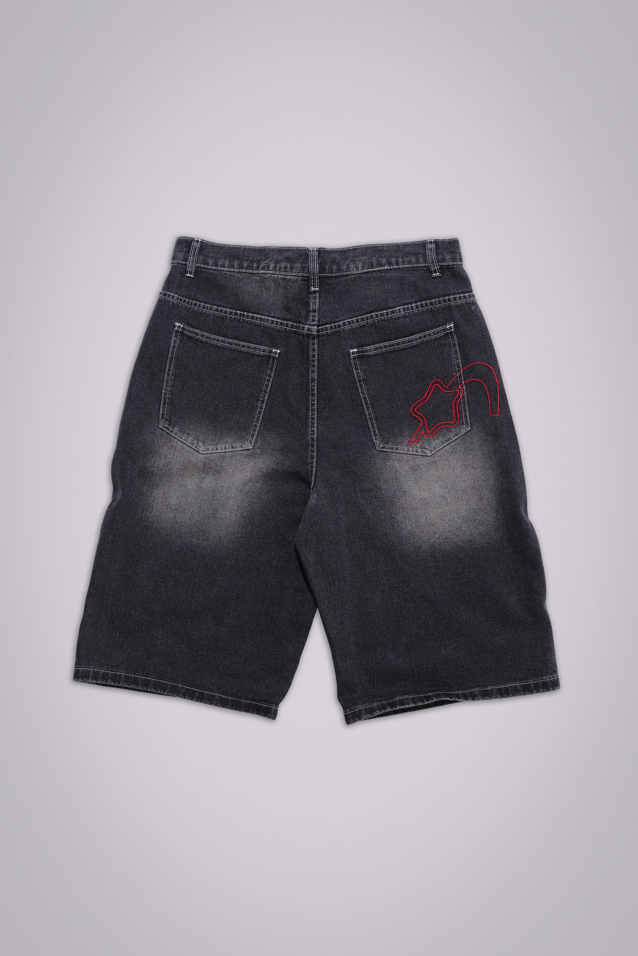 Washed Black Jumbo Jorts - Image 8