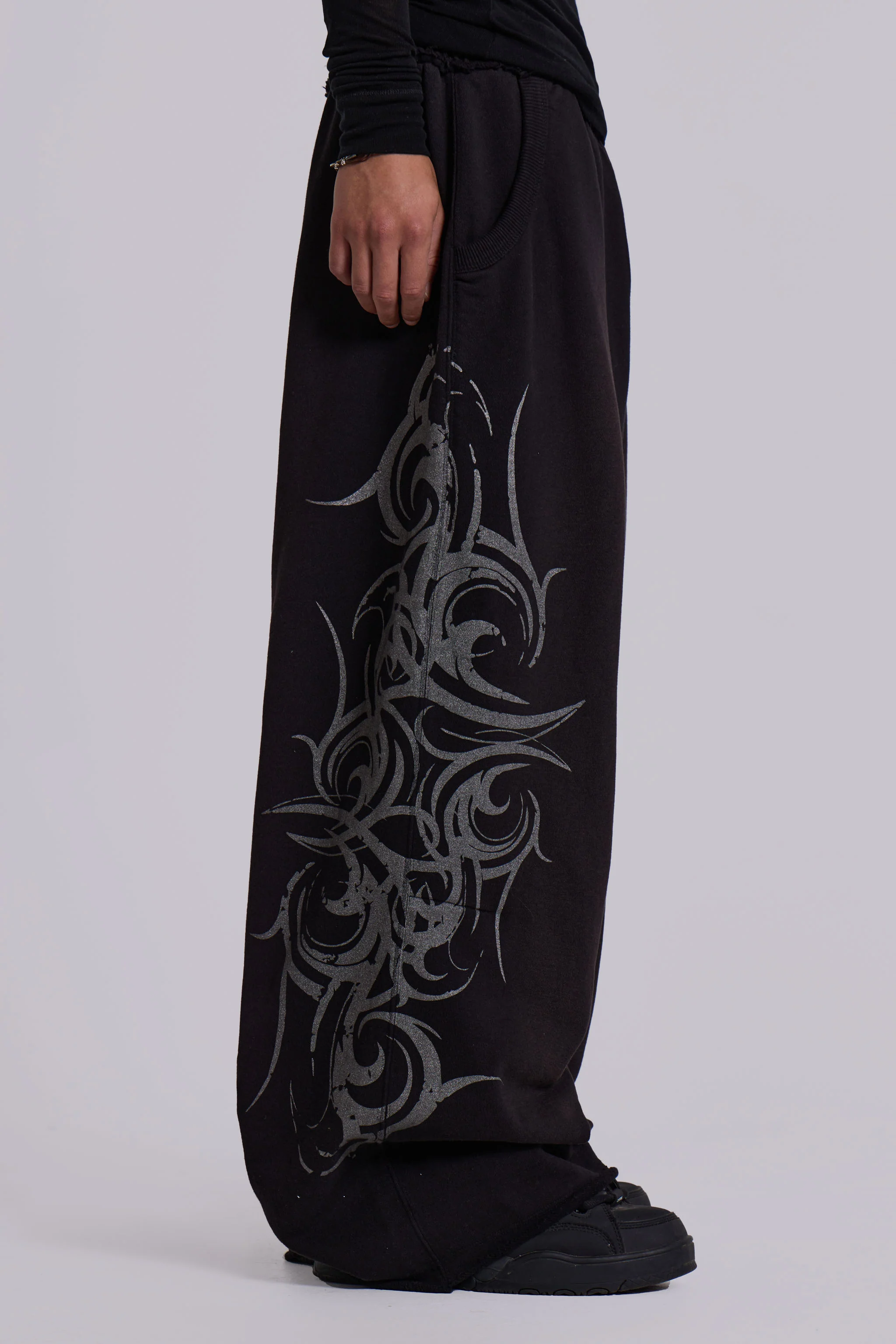 Black Baggy Blade Joggers - Image 4