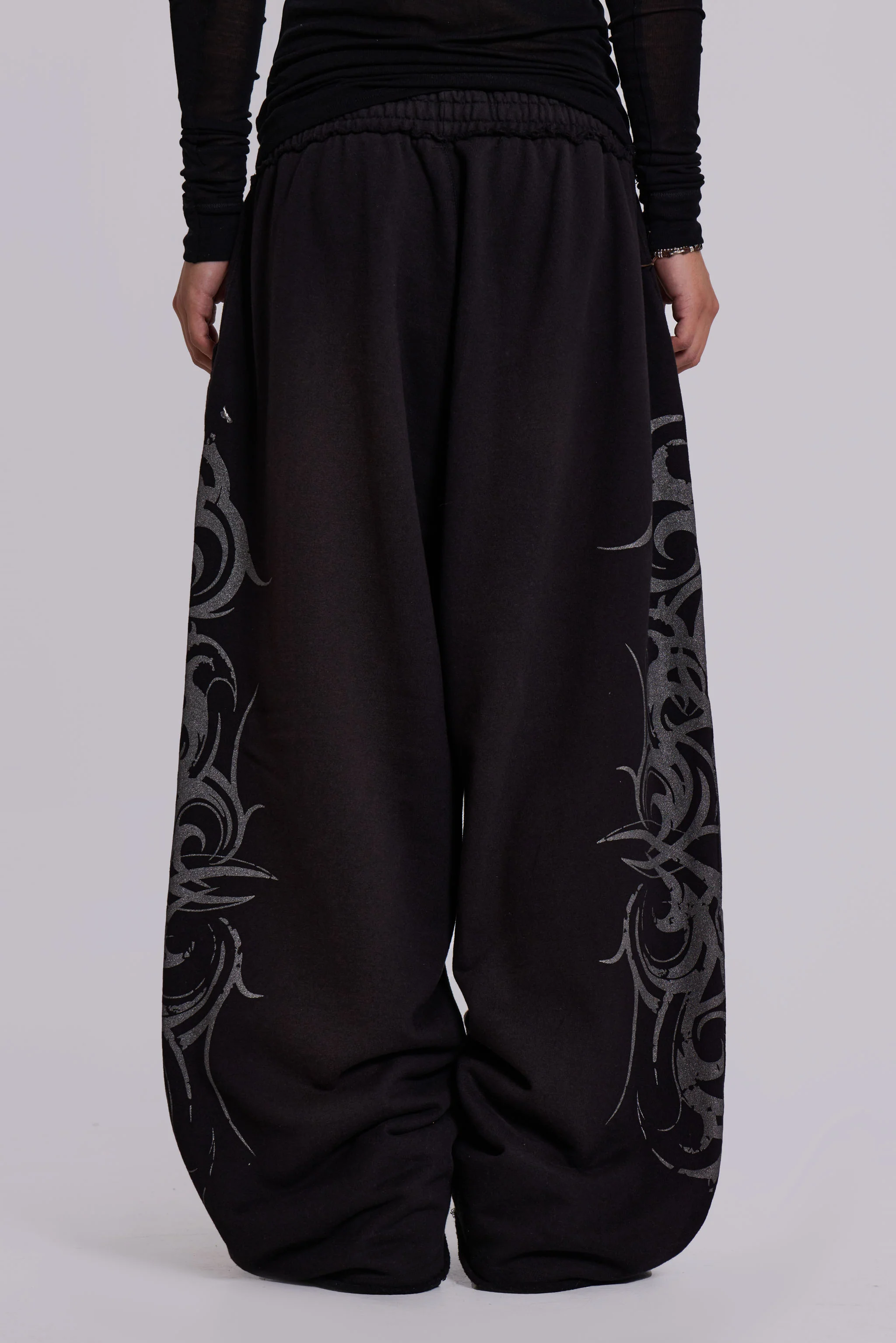 Black Baggy Blade Joggers - Image 6