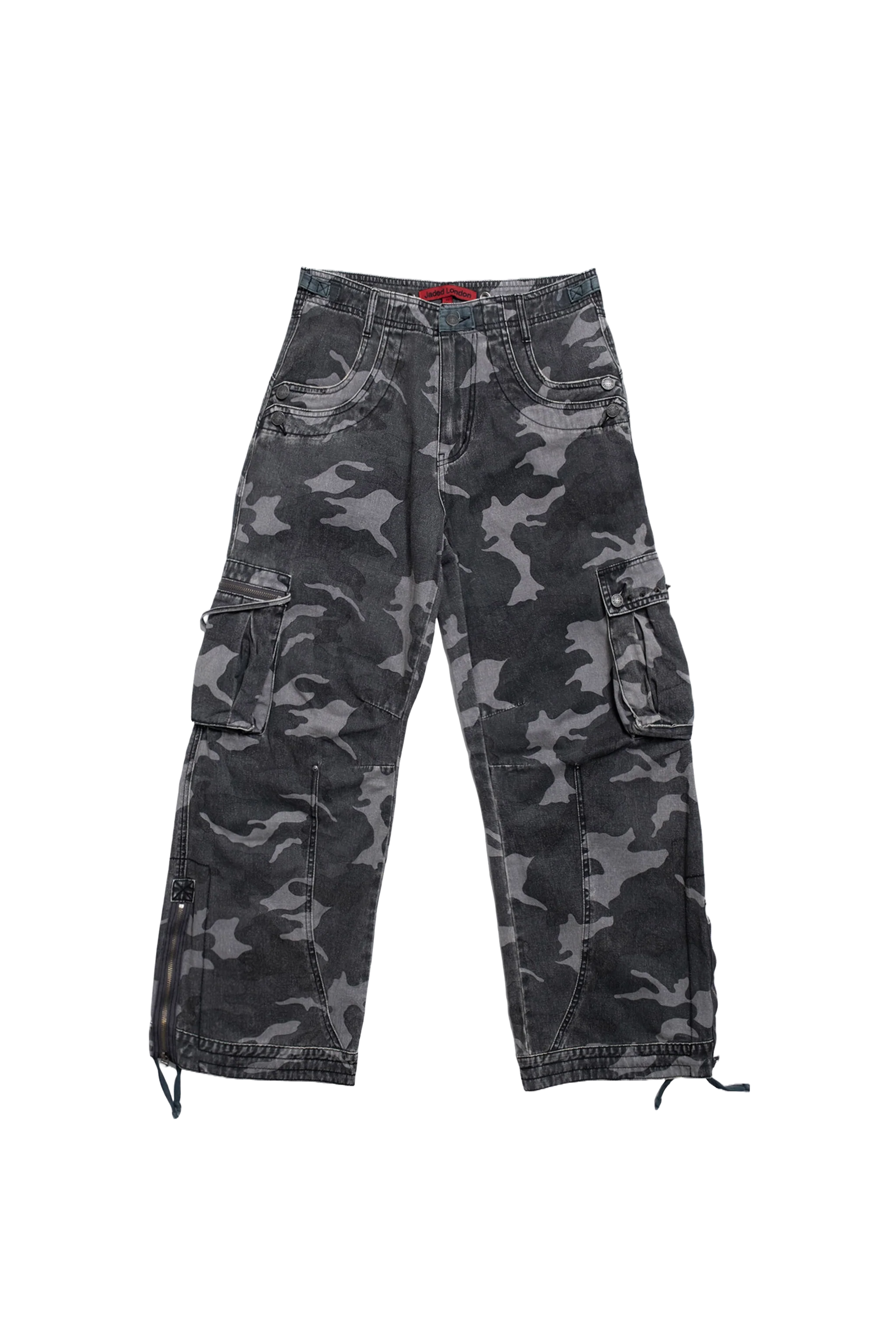 Washed Black Trooper Camo Cargo Pant - Image 10