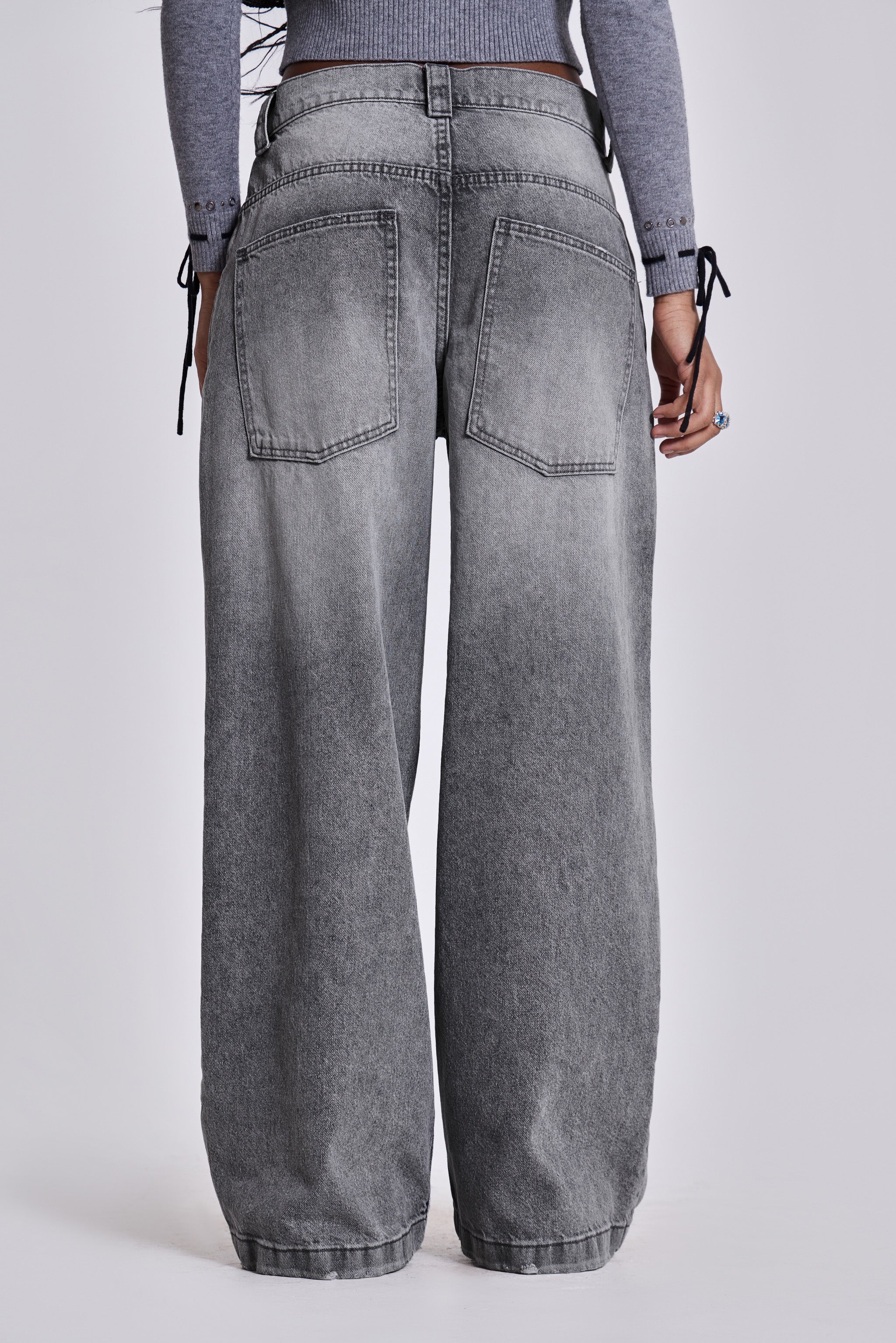 Washed Grey Colossus Jeans - Image 4