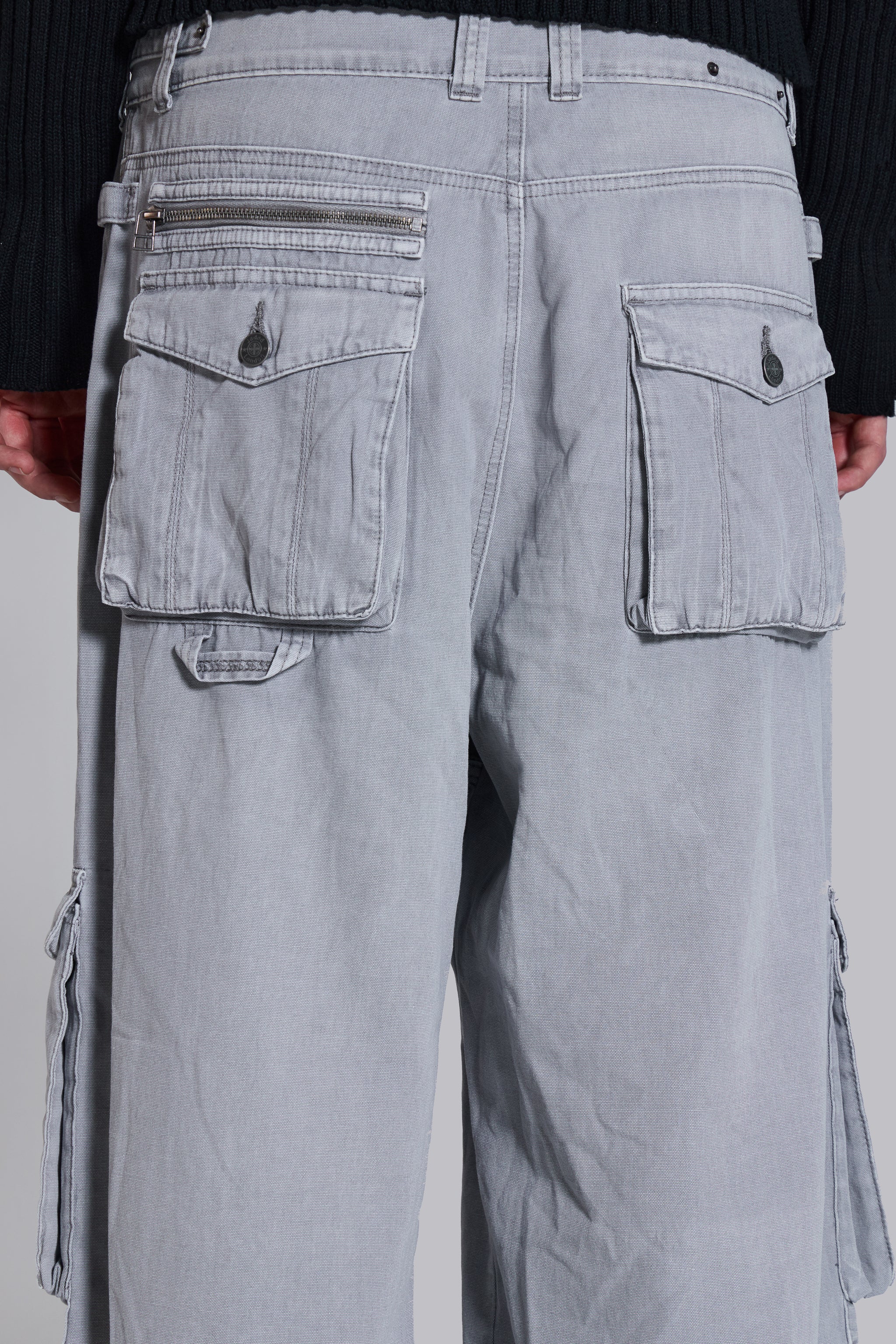 Washed Grey Decoy Cargos - Image 12