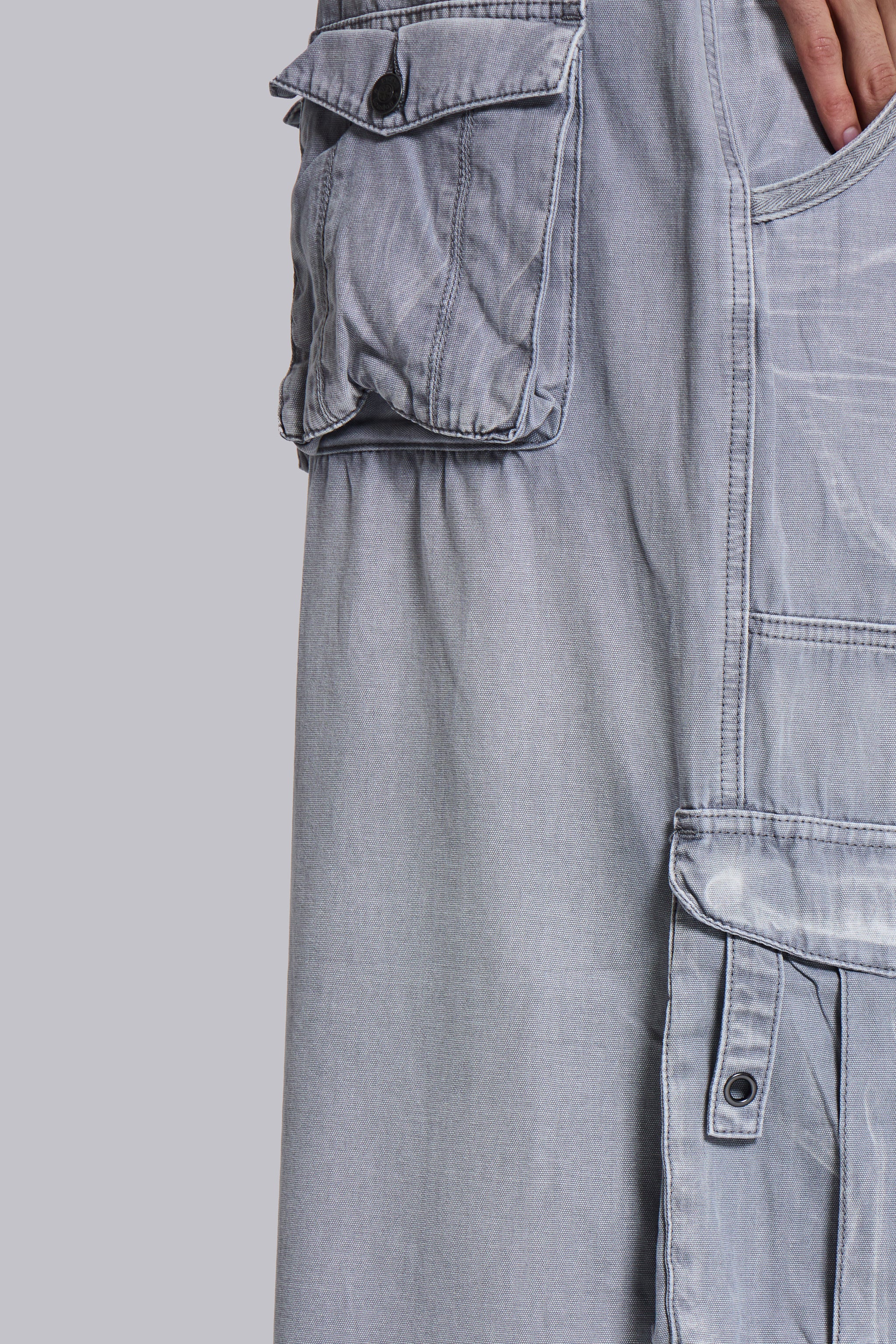 Washed Grey Decoy Cargos - Image 17