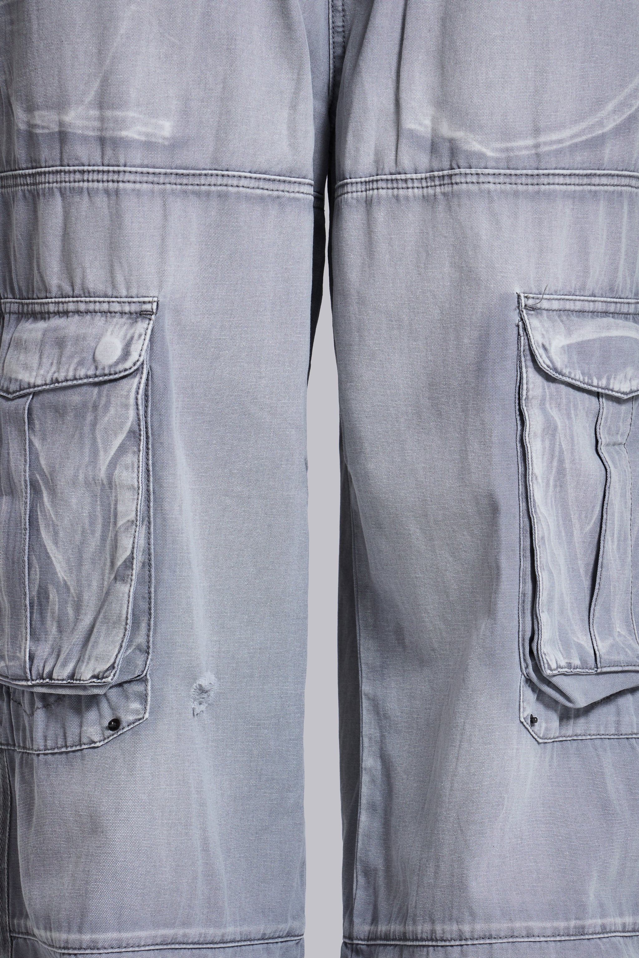 Washed Grey Decoy Cargos - Image 18