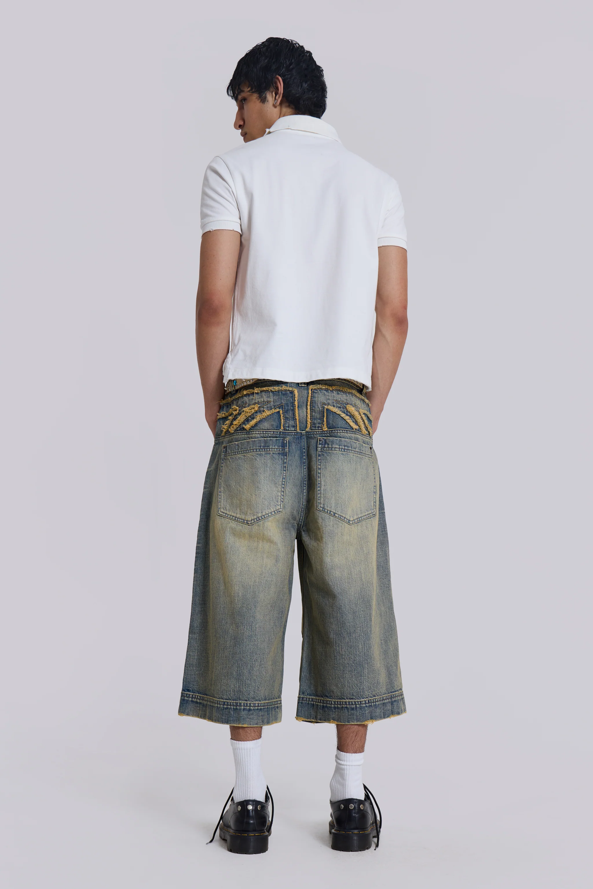 White Frat Polo Shirt - Image 5