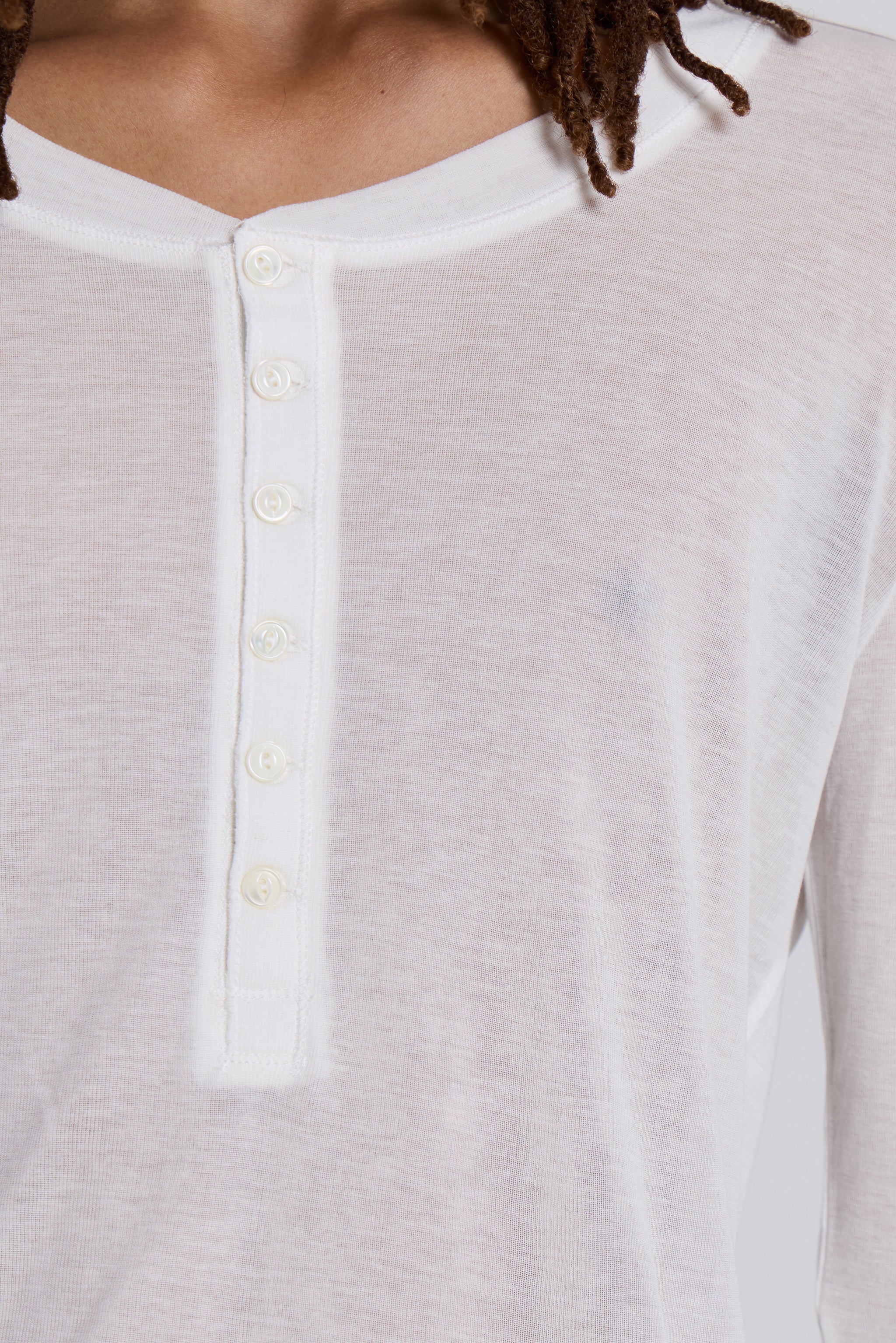 White Haze Henley Top - Image 7