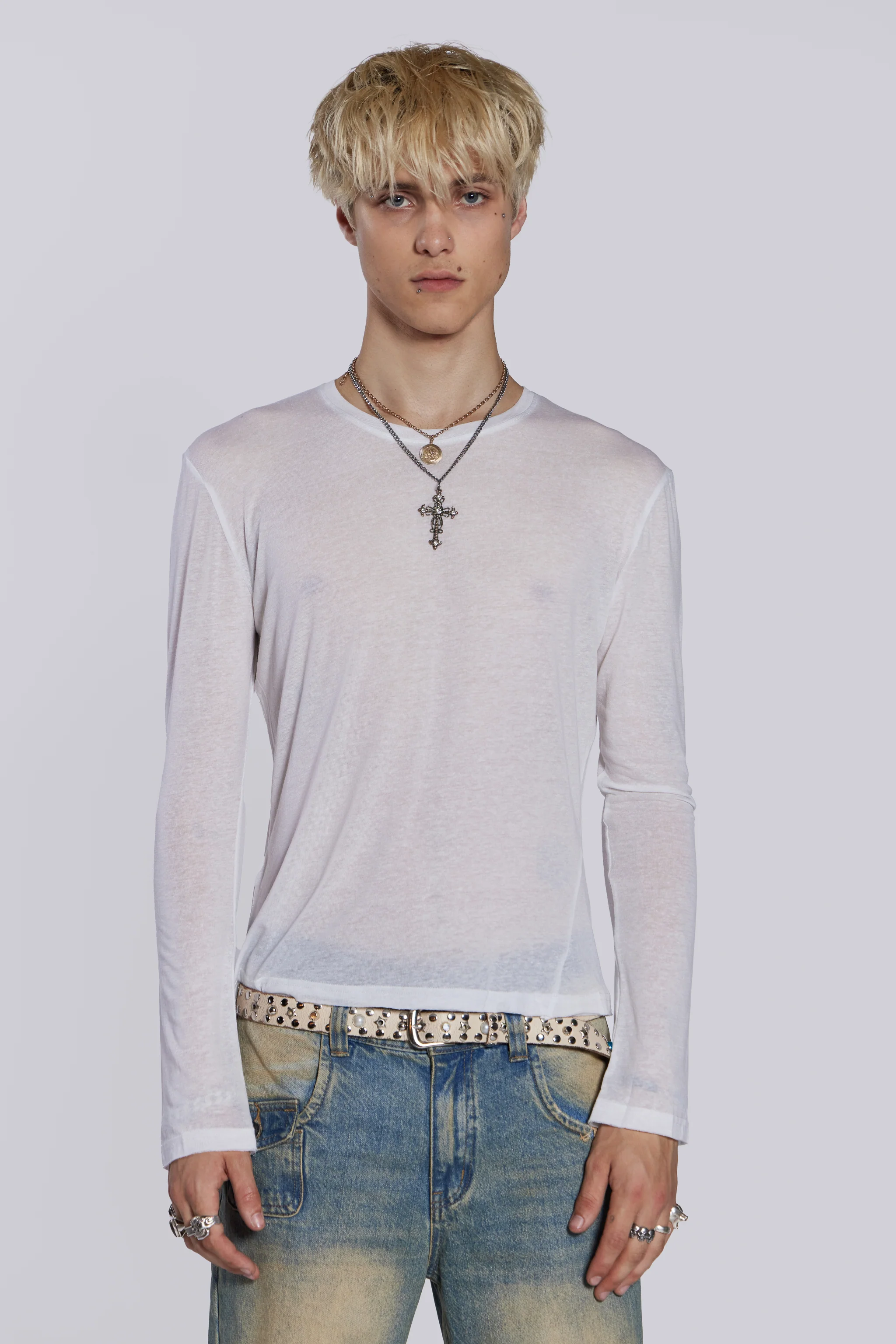 White Mist Long Sleeve Top - Image 11