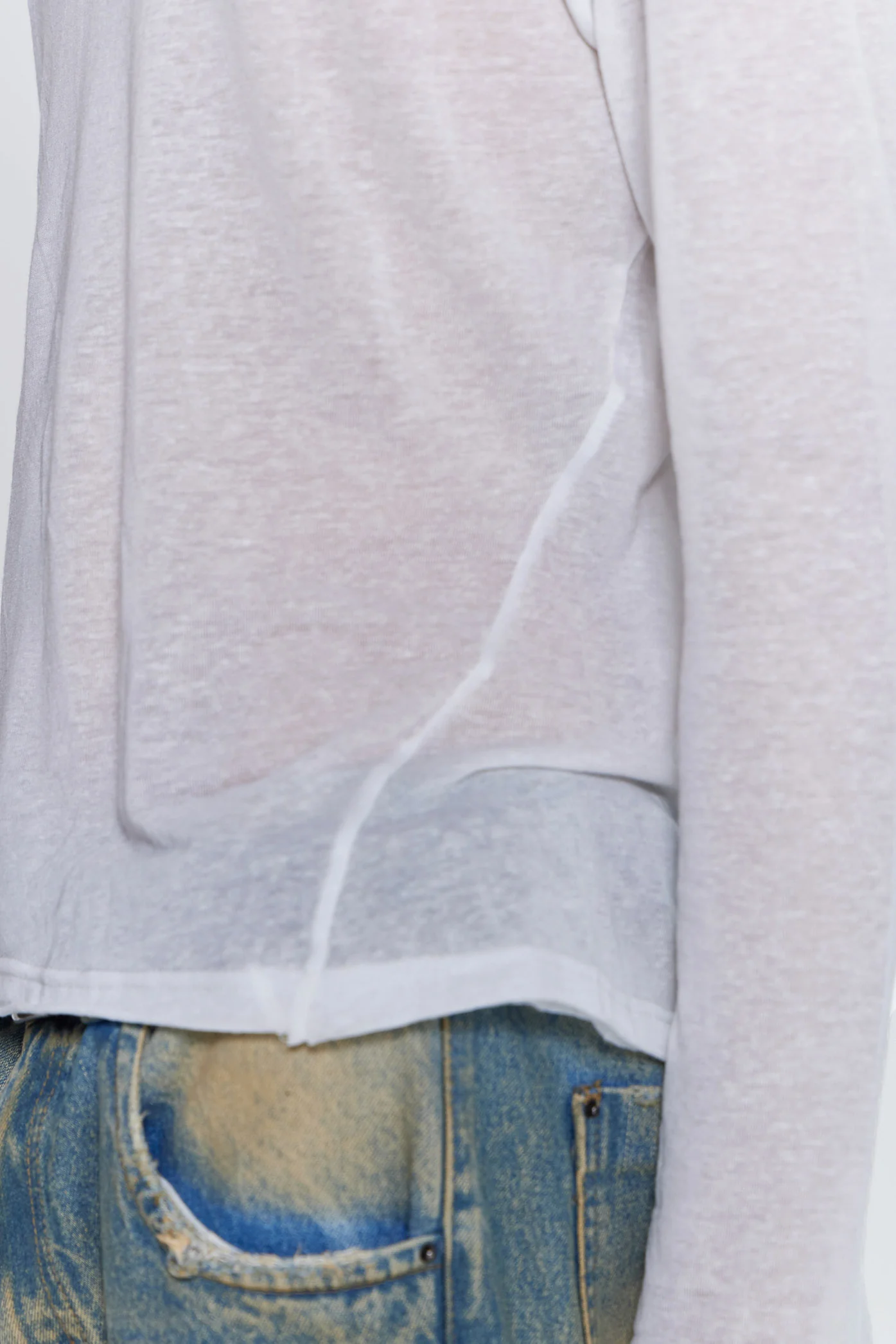 White Mist Long Sleeve Top - Image 14