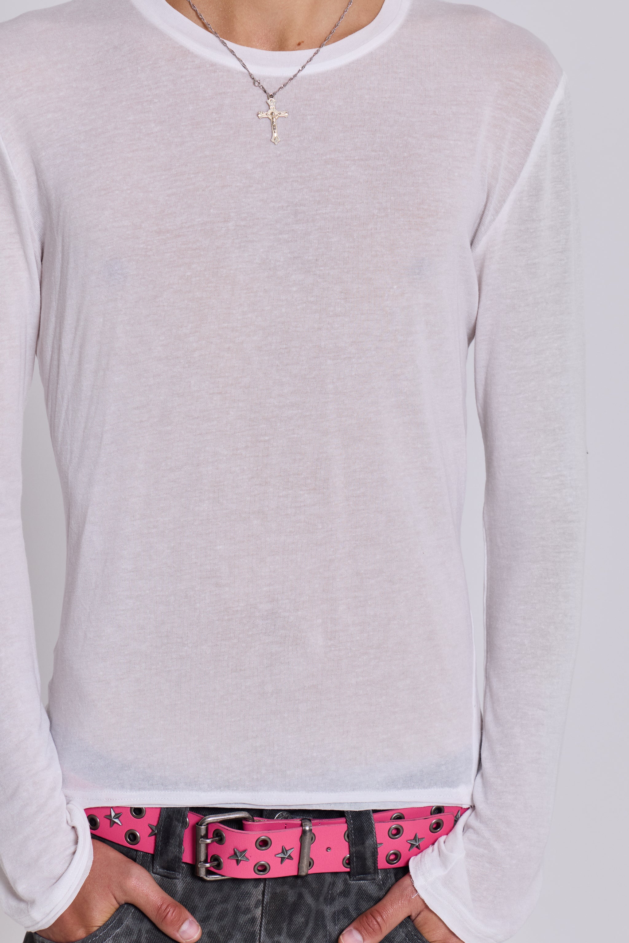 White Mist Long Sleeve Top - Image 9