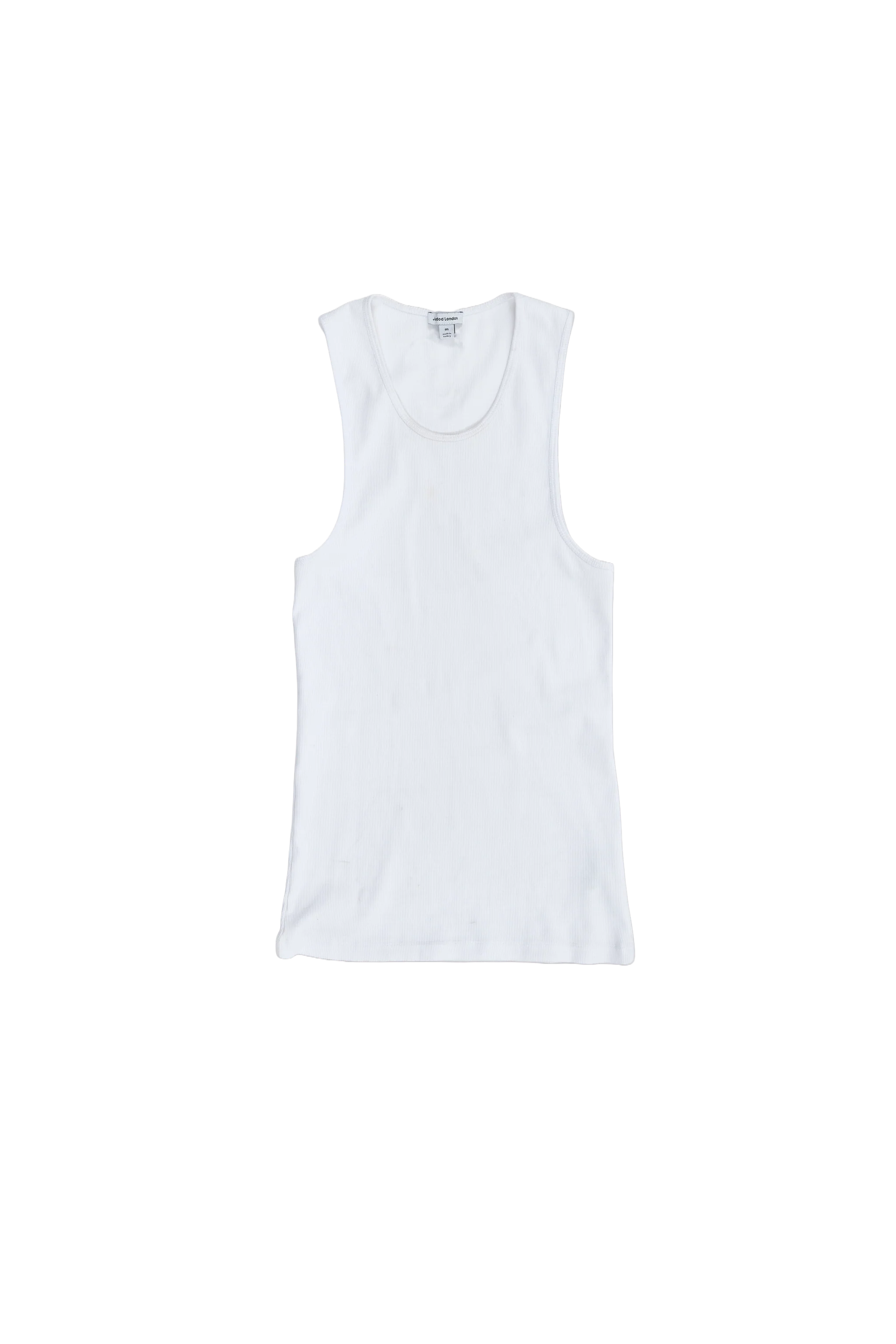 White Rib Full Length Vest - Image 6