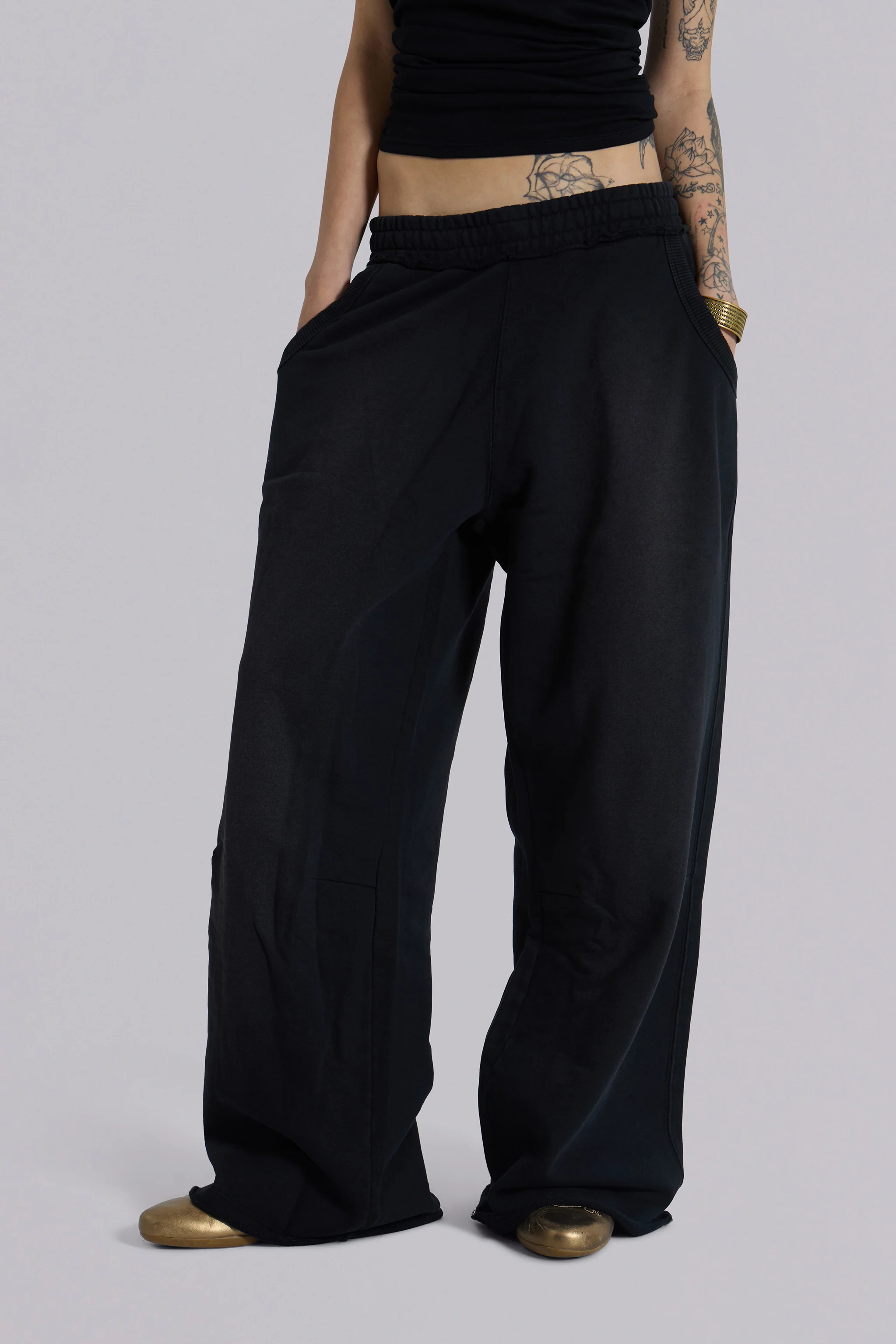 Black Baggy Monster Joggers - Image 4