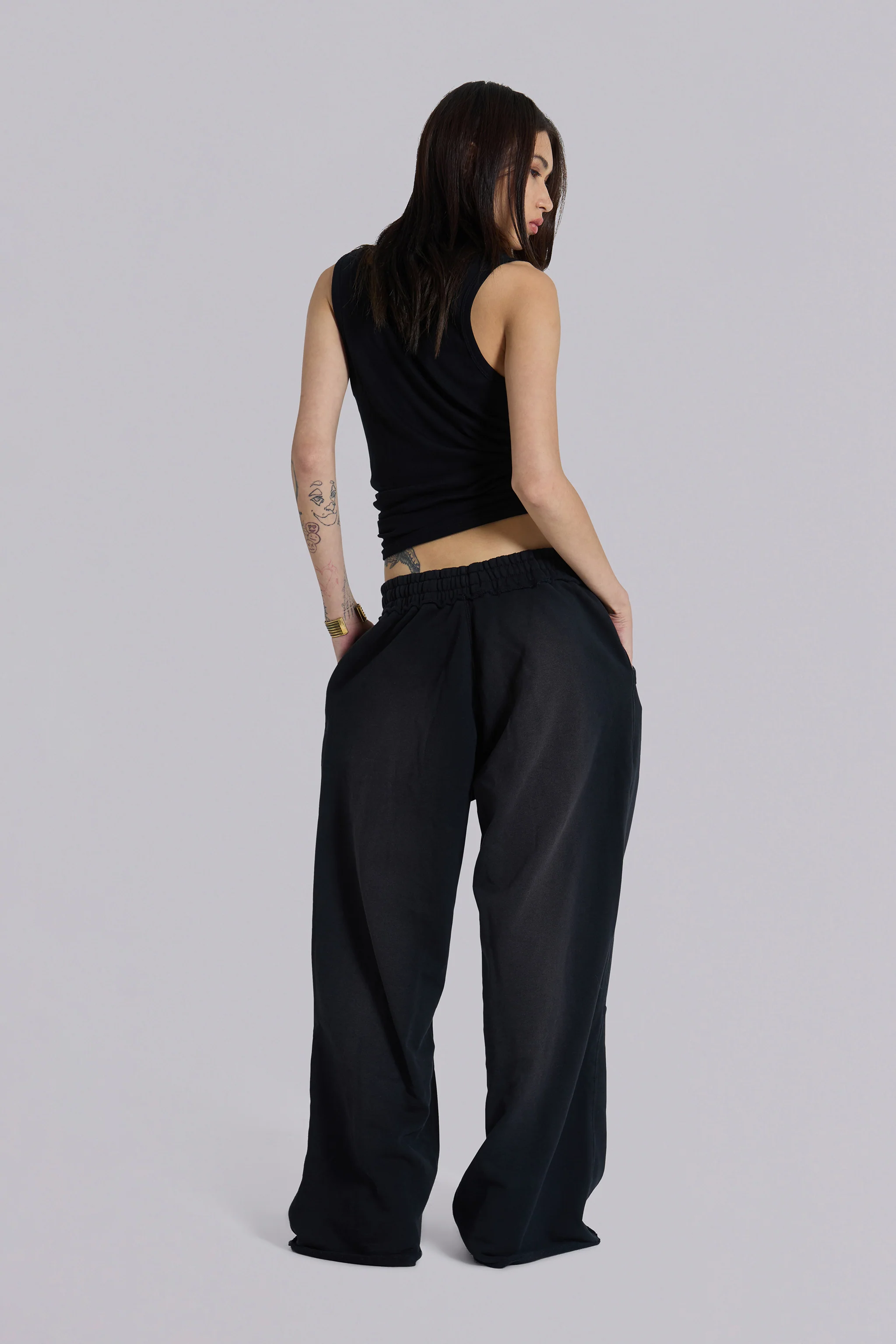 Black Baggy Monster Joggers - Image 6