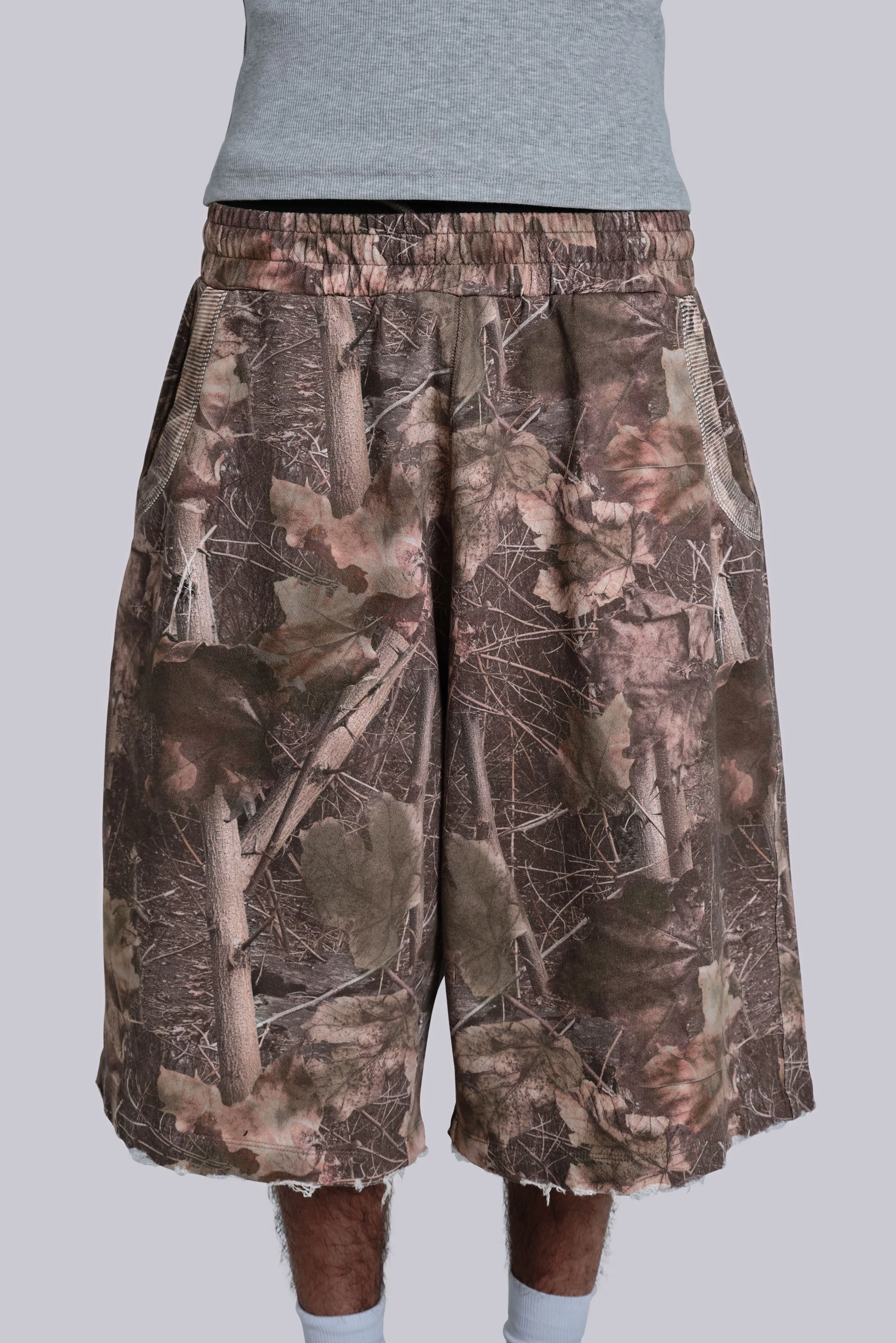 Woodland Camo Monster Jogger Shorts - Image 6